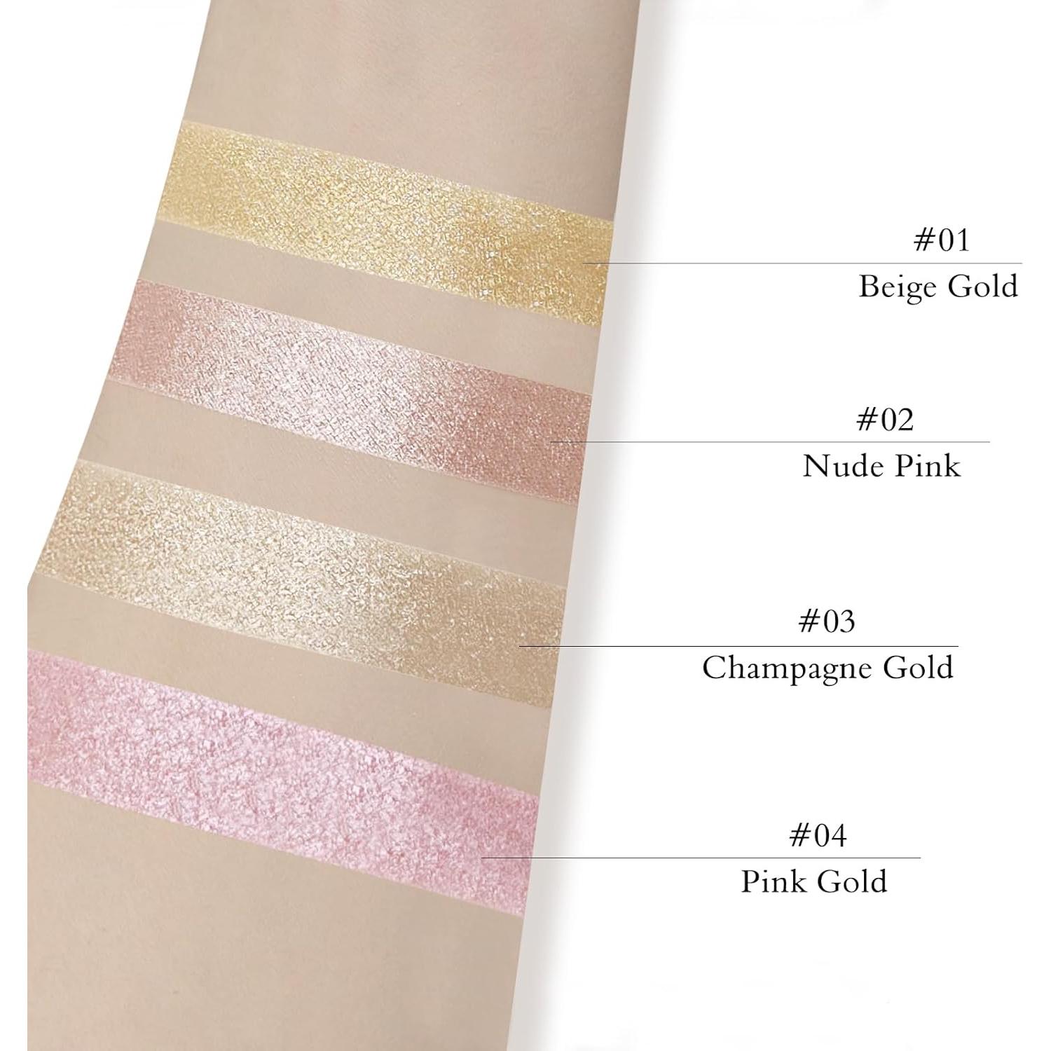 Paleta de Maquillaje Iluminador LSxia 11g Dorado Beige