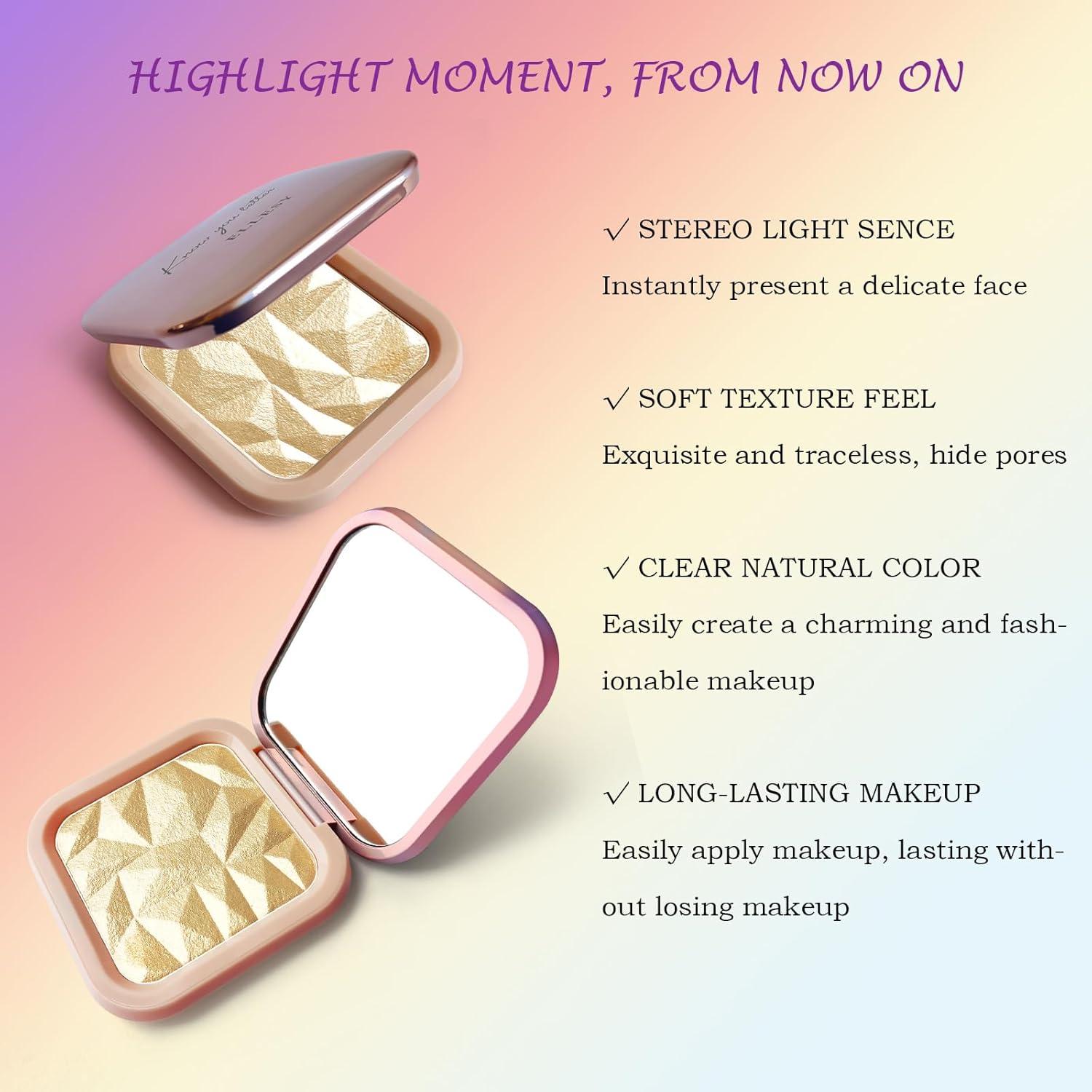 Paleta de Maquillaje Iluminador LSxia 11g Dorado Beige