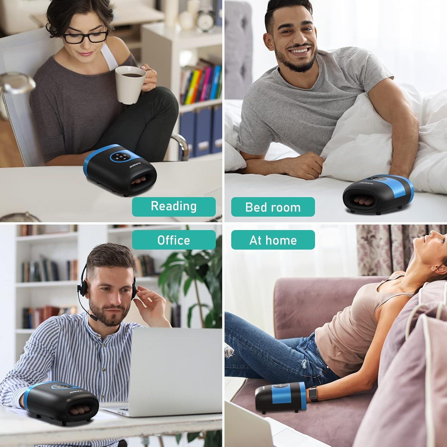 Masajeador de Mano Inalámbrico QUINEAR con Calor y Compresión