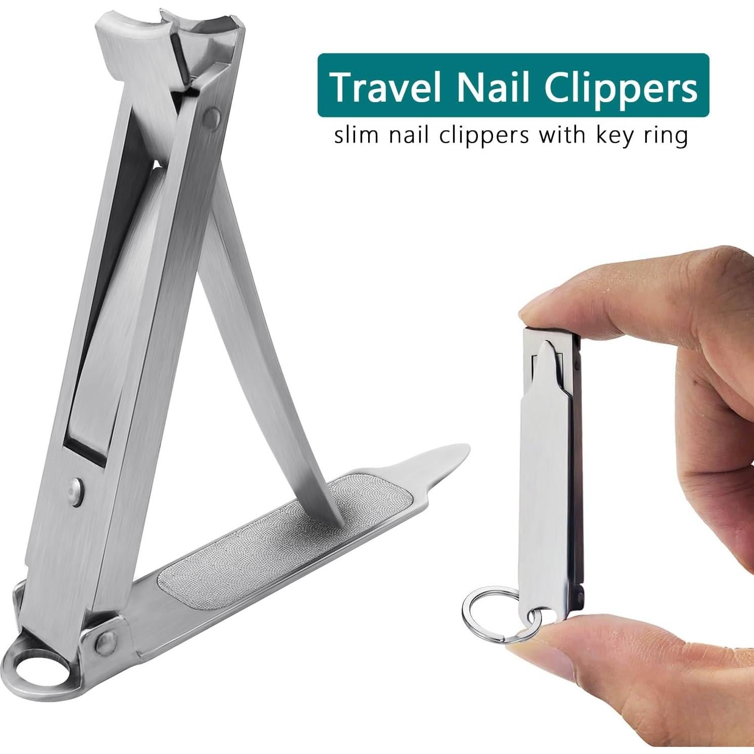 Cortauñas Portátil XGIZMOO Ultra Delgado con Lima - S-Cepillado