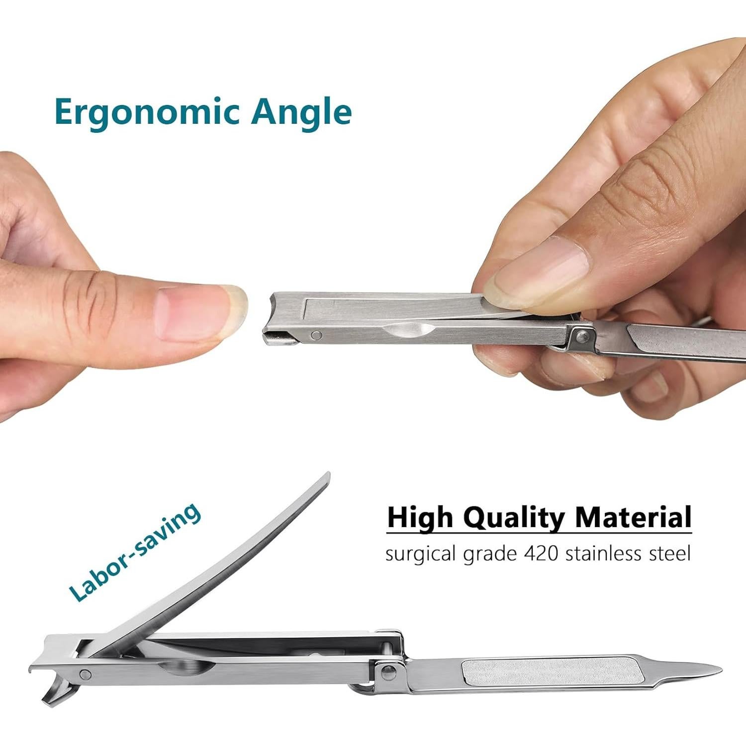 Cortauñas Portátil XGIZMOO Ultra Delgado con Lima - S-Cepillado