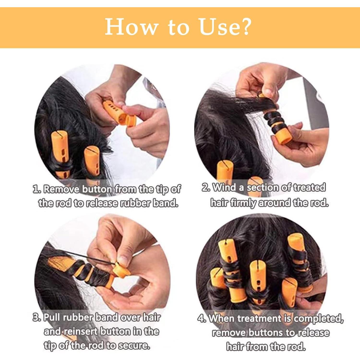 Juego de 20 Varillas de Permanentes Naranjas ALIABSION 2.2cm