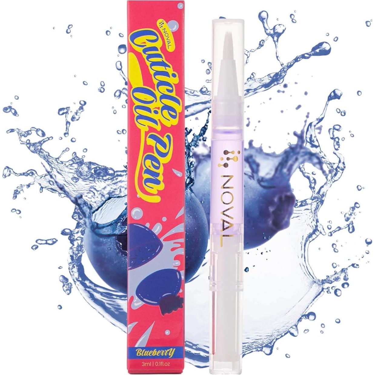 Bolígrafos de Aceite para Cutículas NOVAL - Hidratante Aroma Arándano 6PCS