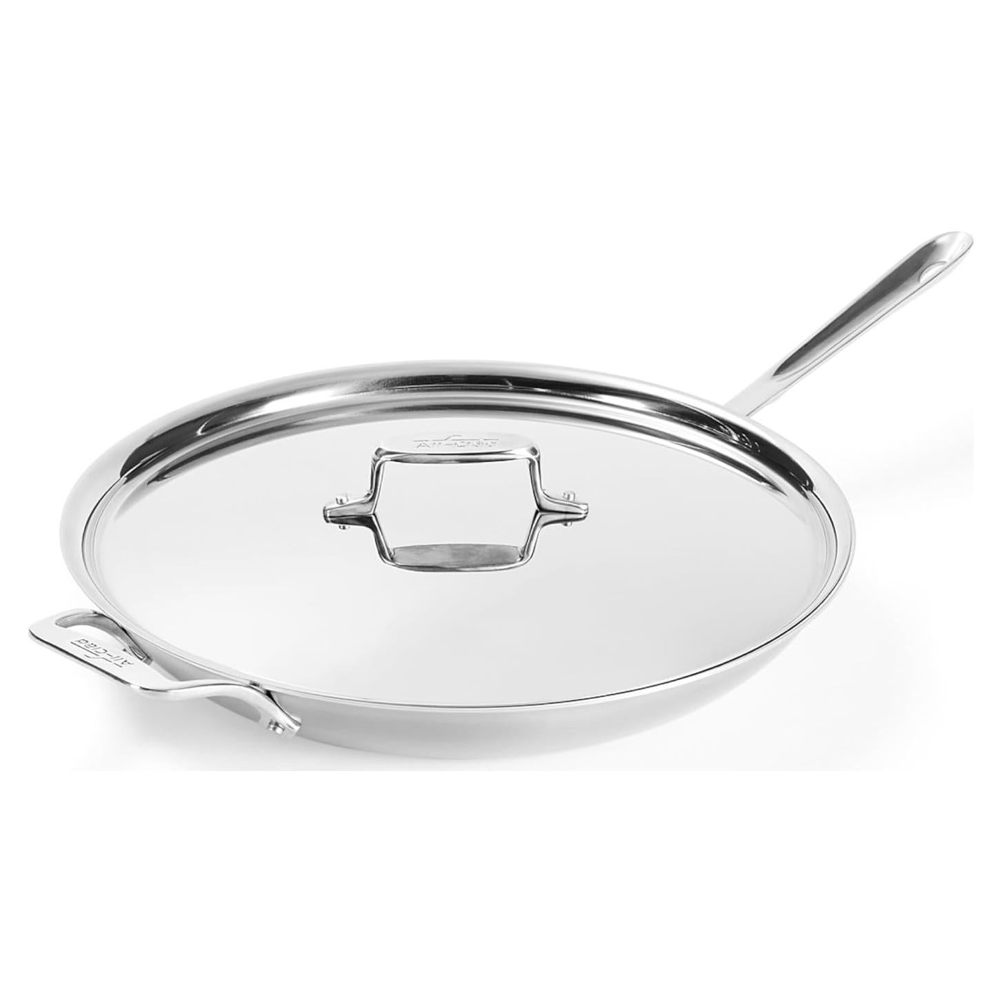 Sartén All-Clad D5 de Acero Inoxidable 14" con Tapa