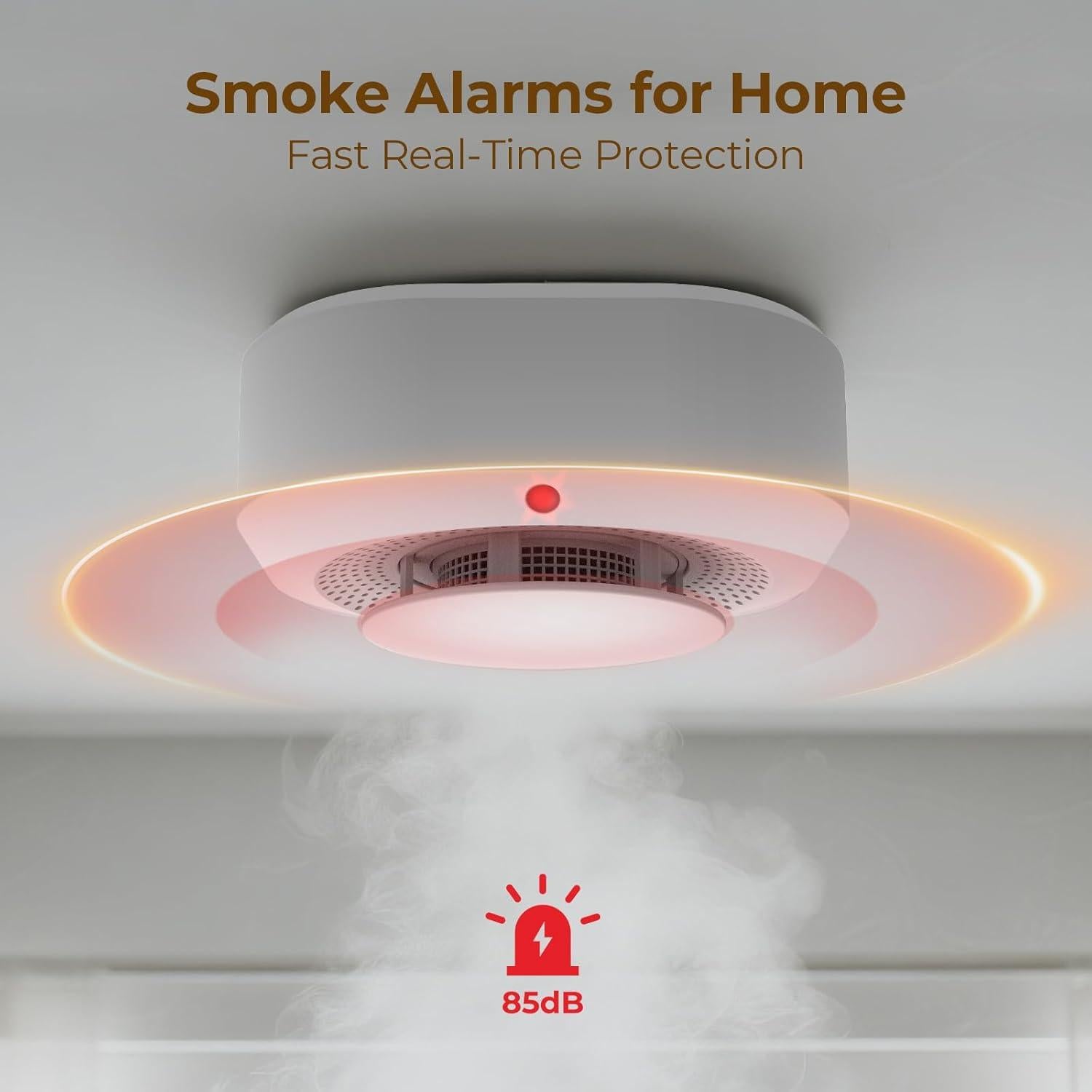 Detector de Humo a Batería PG-S11 con Sensor de 10 Años