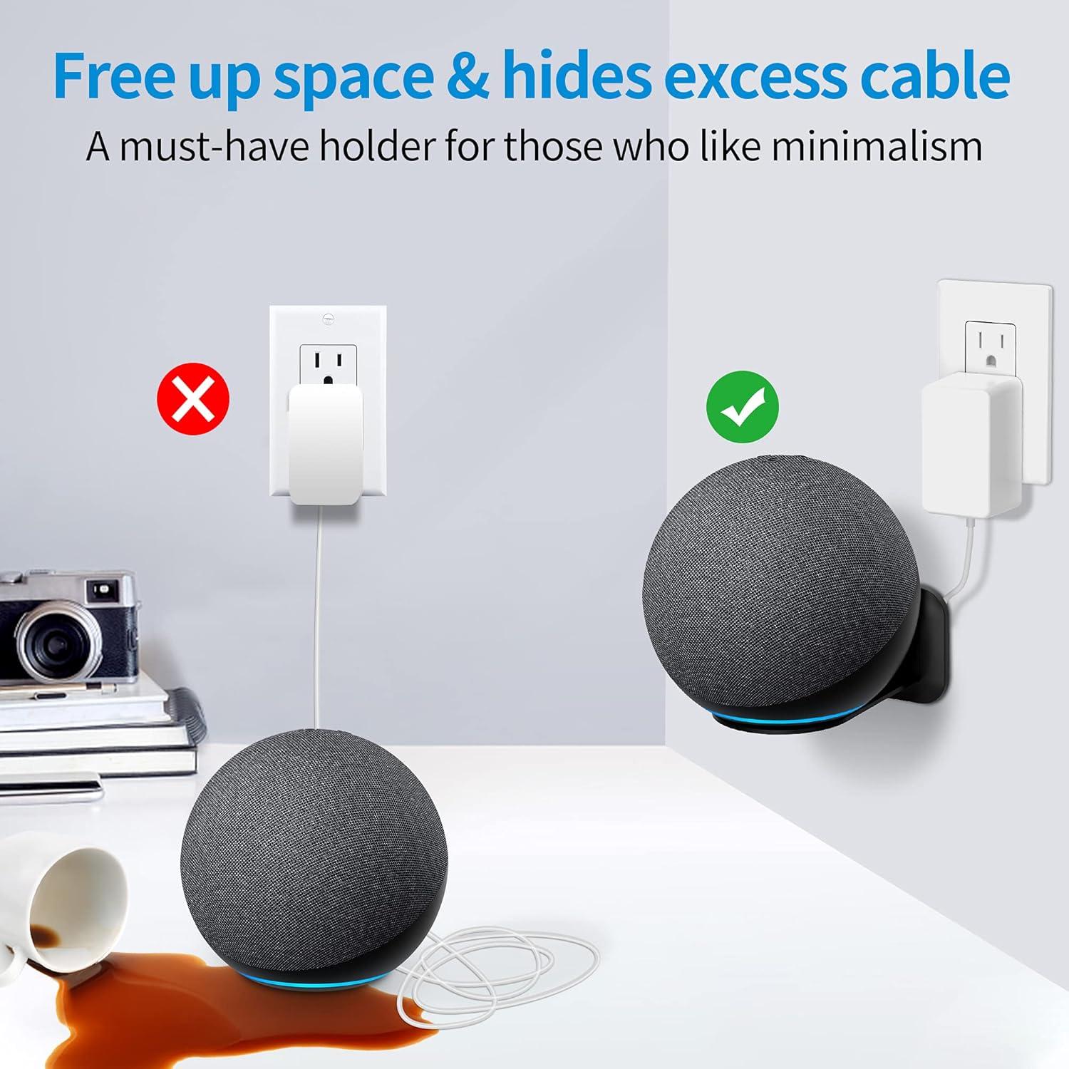 Soporte de Pared PlusAcc para Google Home Mini - Negro