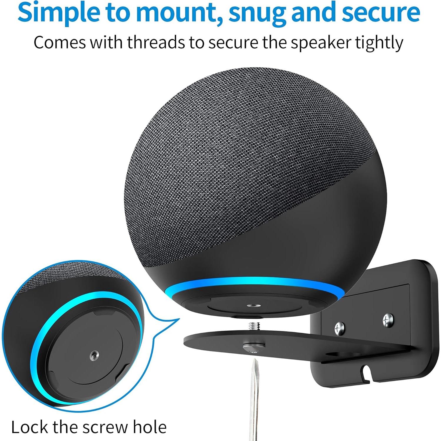 Soporte de Pared PlusAcc para Google Home Mini - Negro