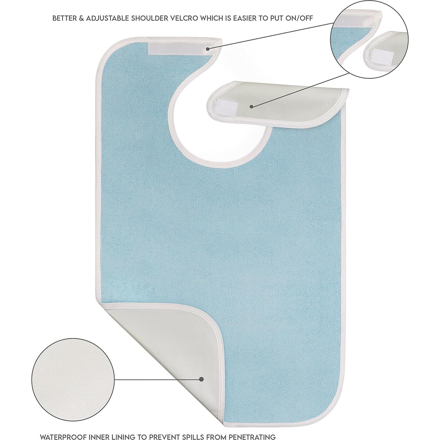 Babero Impermeable Utopia Unisex Adultos 76x45 cm Azul