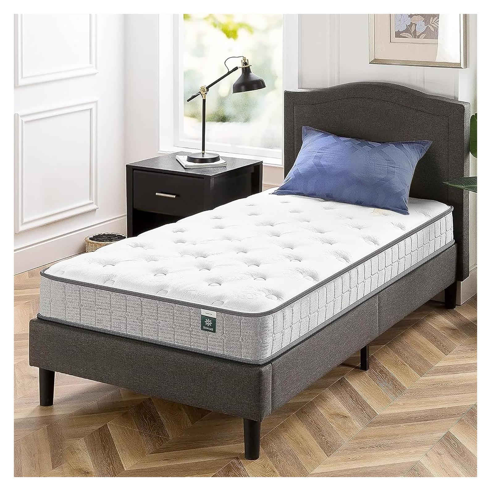 Colchón Híbrido de Gel Refrigerante ZINUS 20 cm Individual