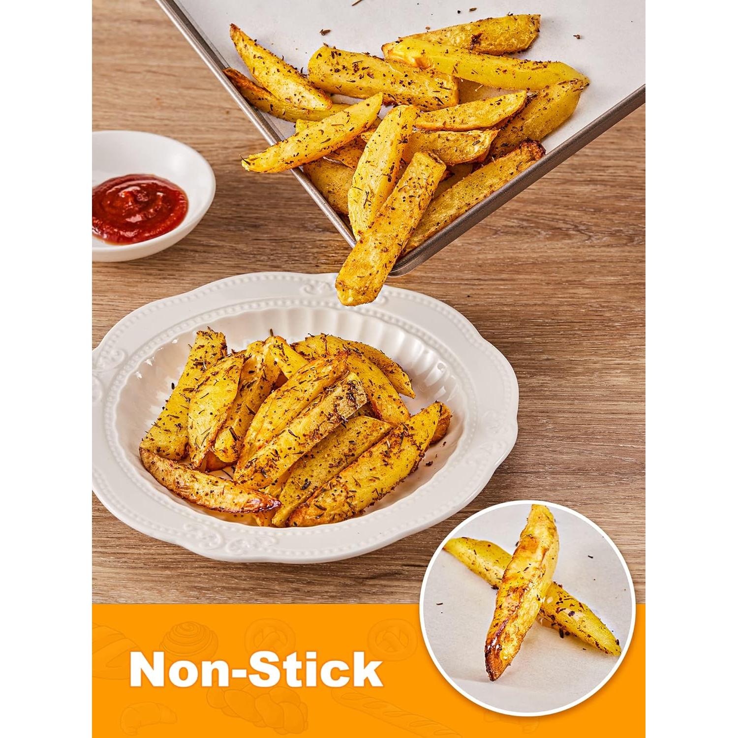 SMARTAKE 200 Hojas de Papel Pergamino 23x33 cm Anti-adherente