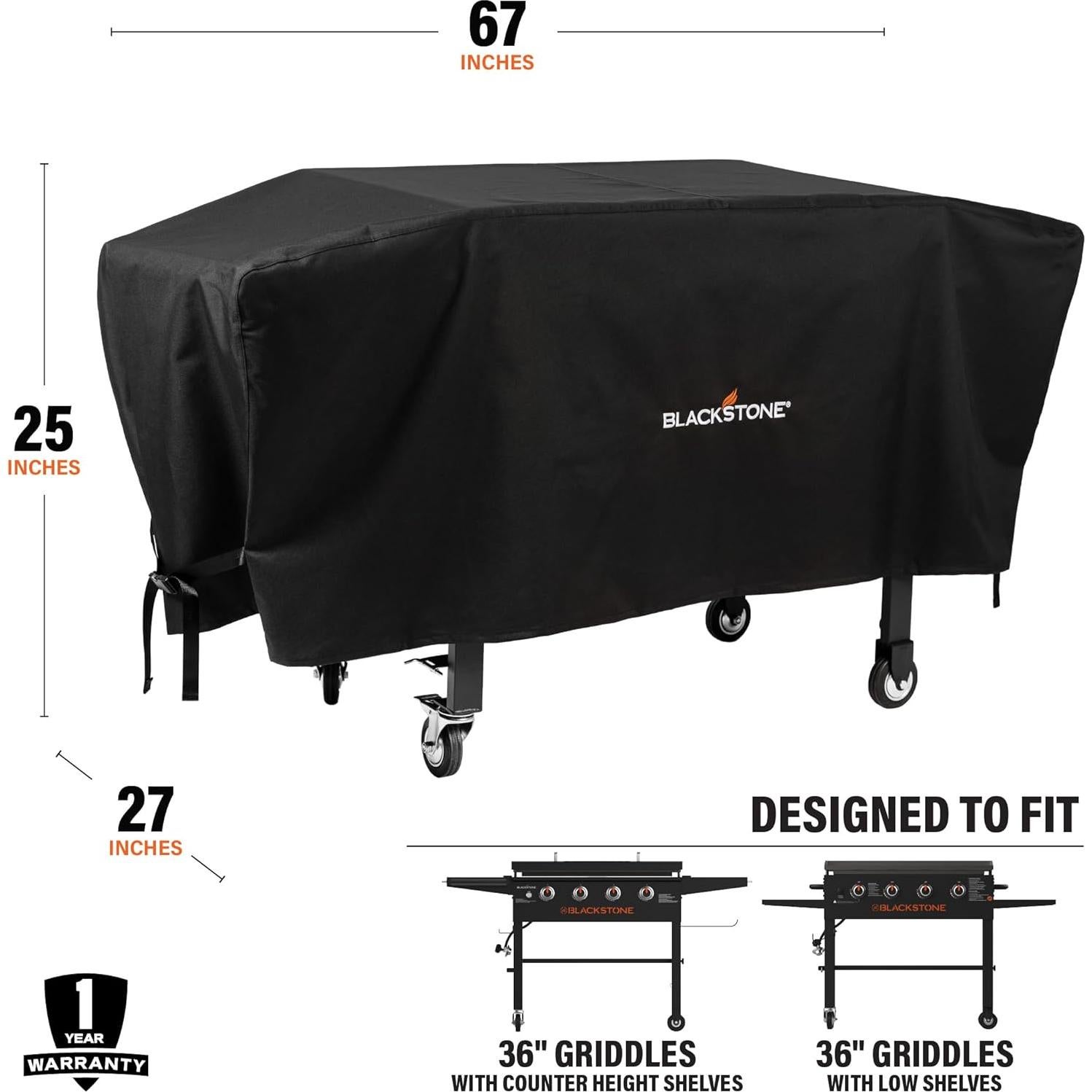 Cubierta de Parrilla de Gas Blackstone 1528 91.44 cm Resistente