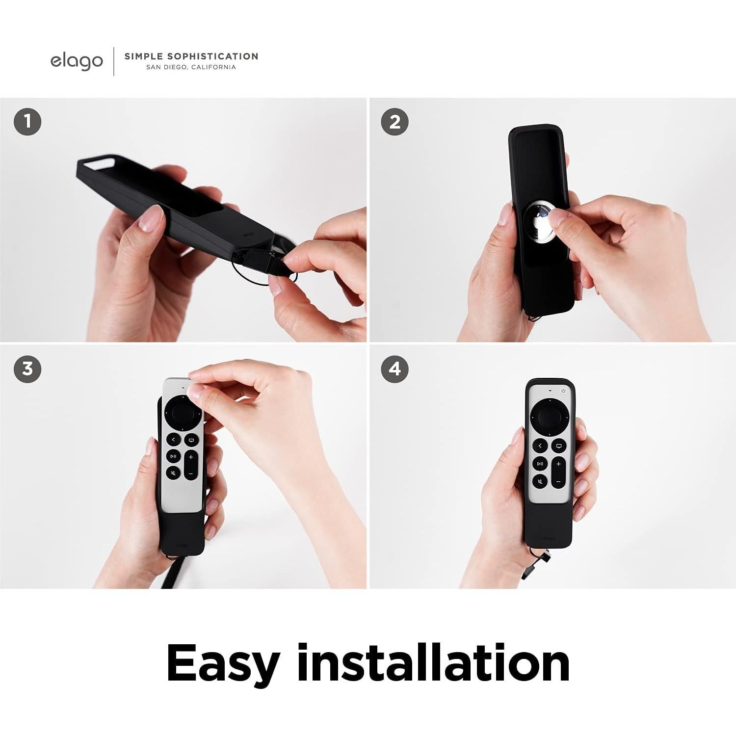 Estuche elago R5 para Control Remoto Apple TV 2021/2022 - Negro