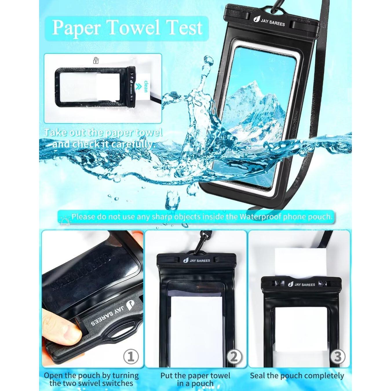 Funda Impermeable Universal JAY SAREES 7.2" IPX8 3 Paquetes