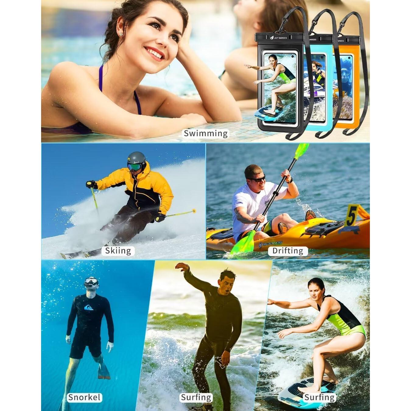 Funda Impermeable Universal JAY SAREES 7.2" IPX8 3 Paquetes