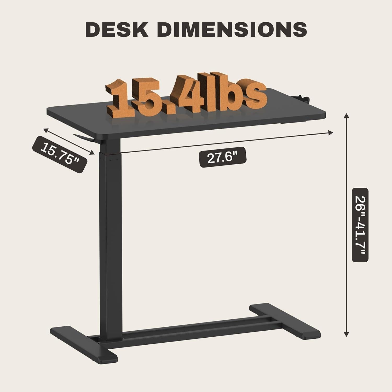 Escritorio de pie móvil FLEXISPOT ajustable 66-106 cm Negro