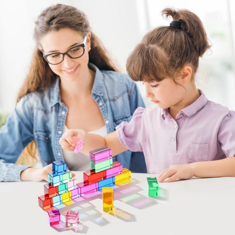 Bloques de Gemas Acrílicas Meooeck 20 Pcs para Niños