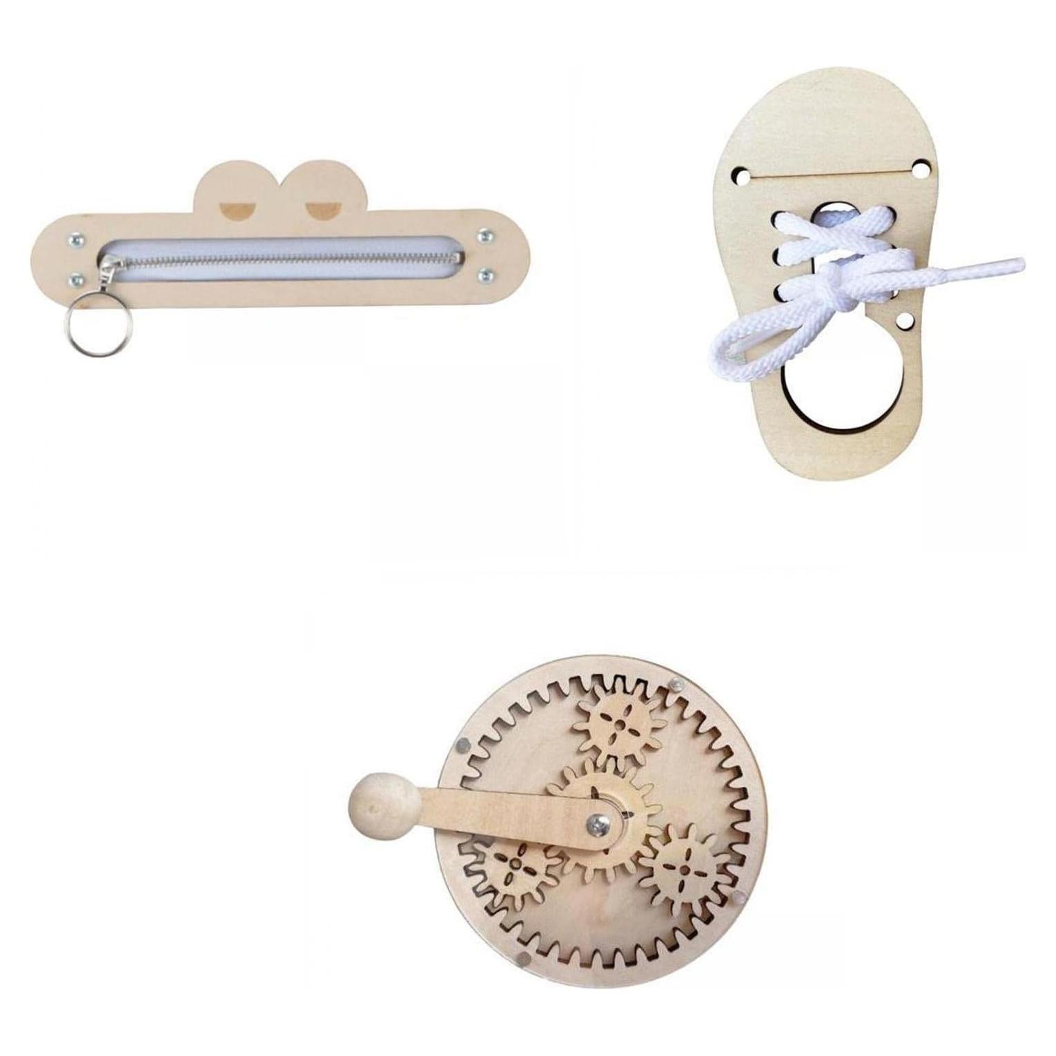 Accesorios de Tablero Ocupado Montessori Colaxi - Madera Premium