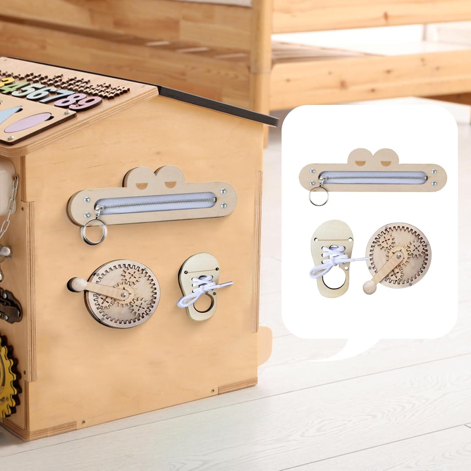 Accesorios de Tablero Ocupado Montessori Colaxi - Madera Premium