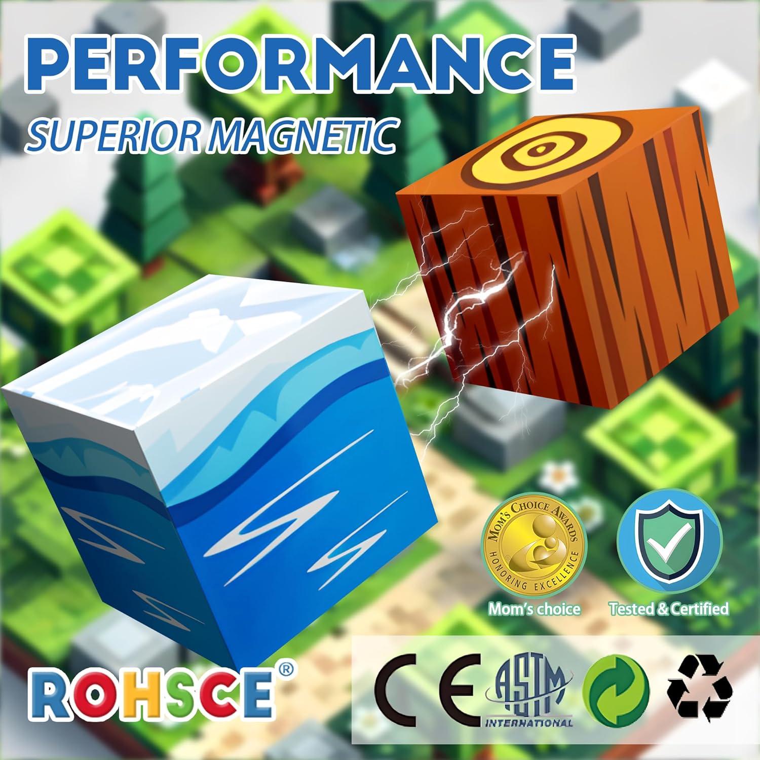 Bloques Magnéticos 52PCS ROHSCE - Construcción Escena Invernal