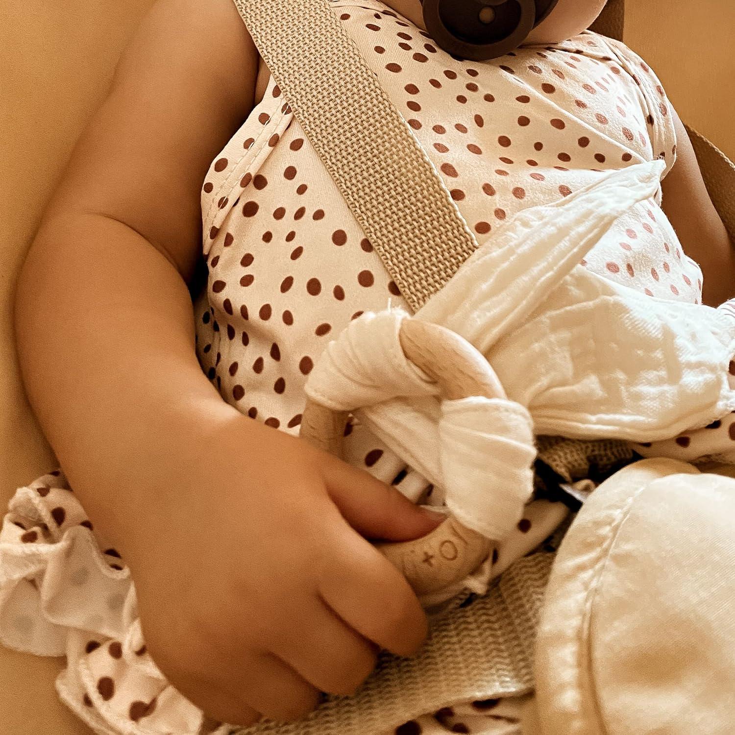 Mordedor de Madera para Bebés Ali+Oli Conejo Arrugado Natural