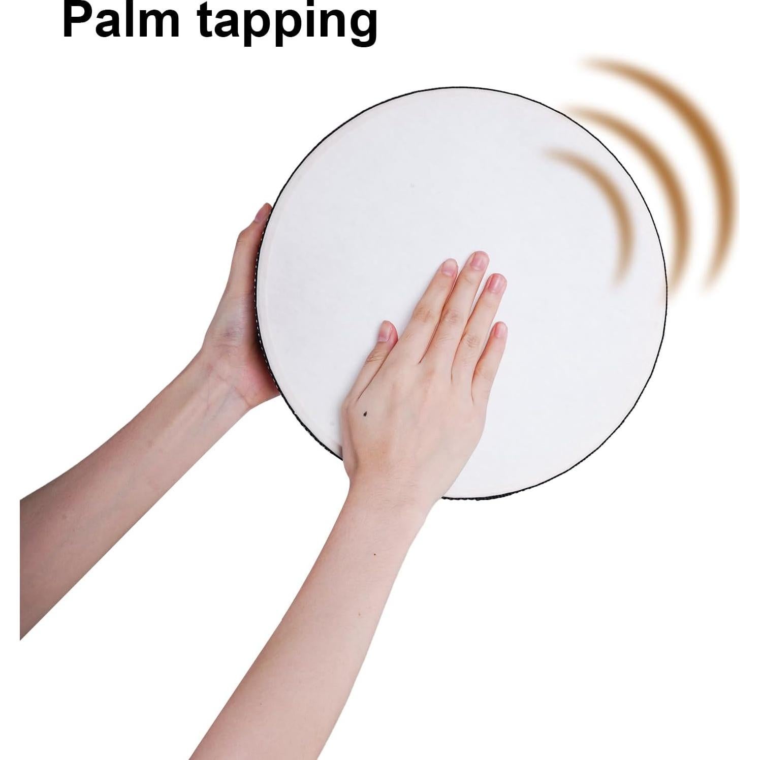 Nydotd Set de 3 Tambores de Mano de Madera 10 8 6 Pulgadas