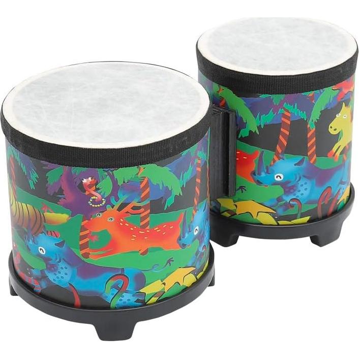 Bongo Drum Ubblove 5"-6" para Niños con Mallets Coloridos