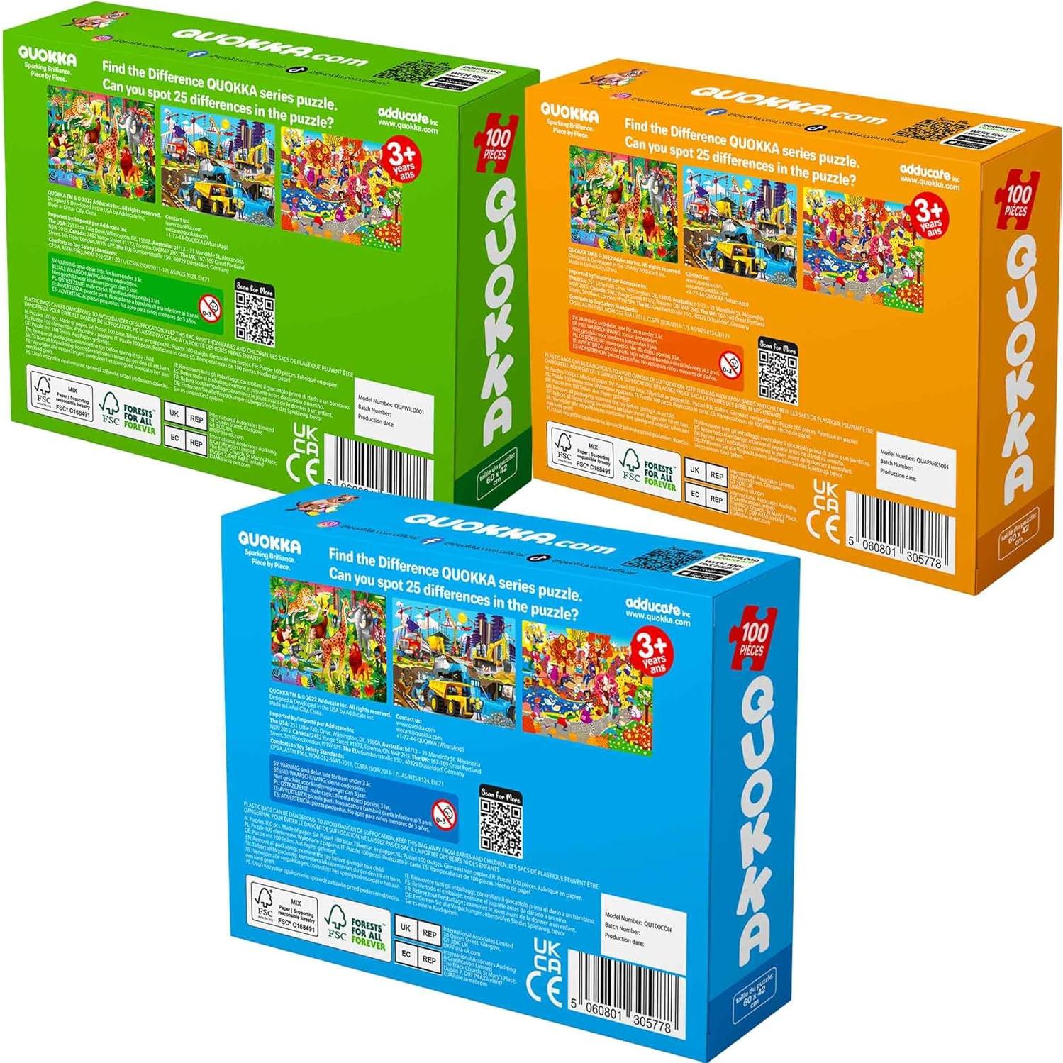 Rompecabezas QUOKKA 100 Piezas para Niños 4 a 10 Años