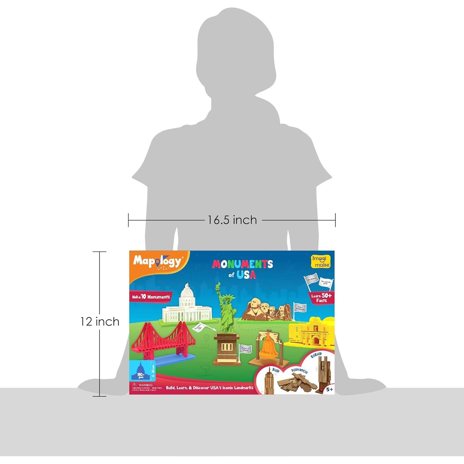 Rompecabezas 3D Imagimake Monumentos de EE. UU. para Niños