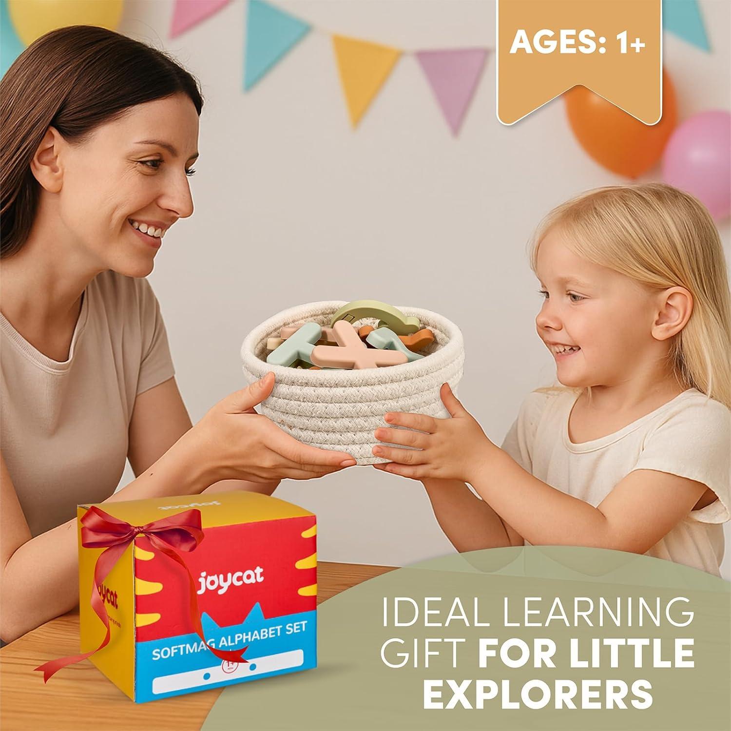 Letras Magnéticas de Silicona JoyCat 26 Piezas para Niños