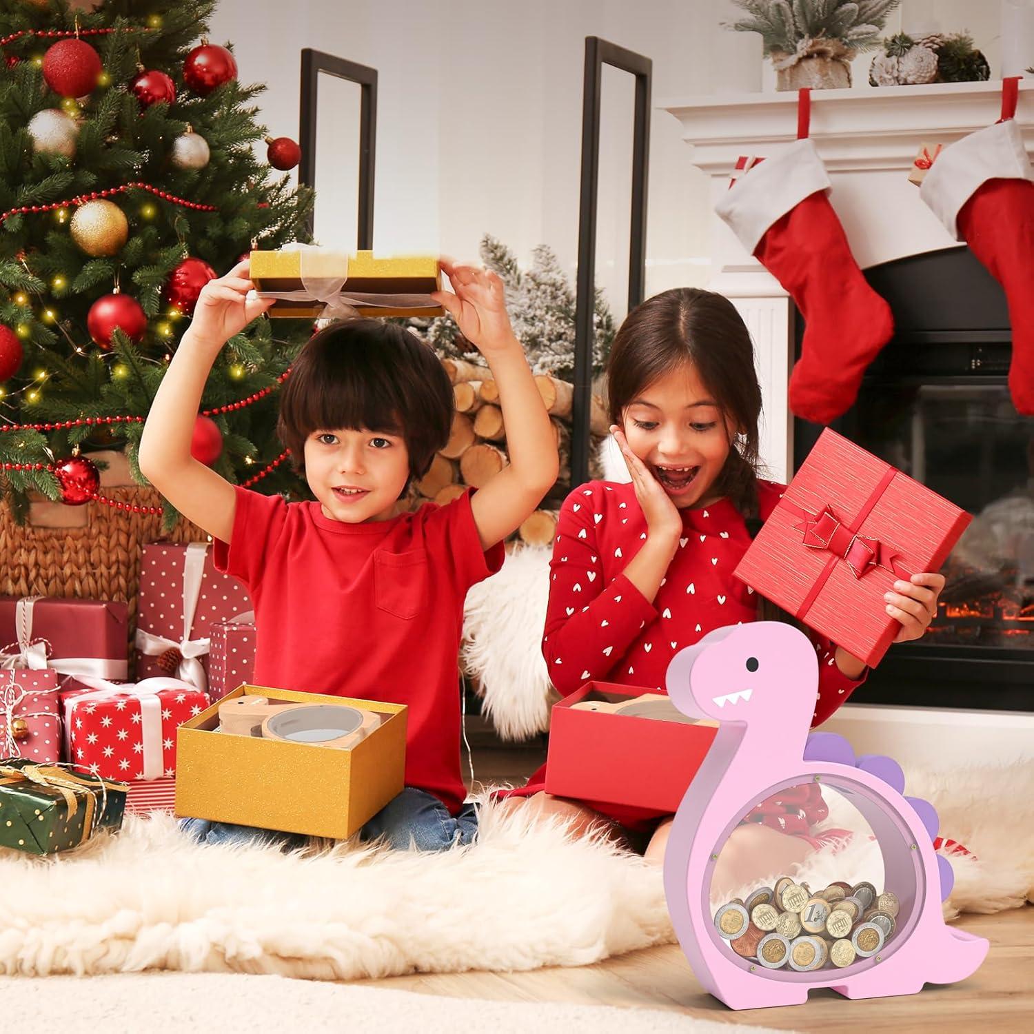 Hucha de Madera Dinosaurio Summidate Brachiosaurio Púrpura