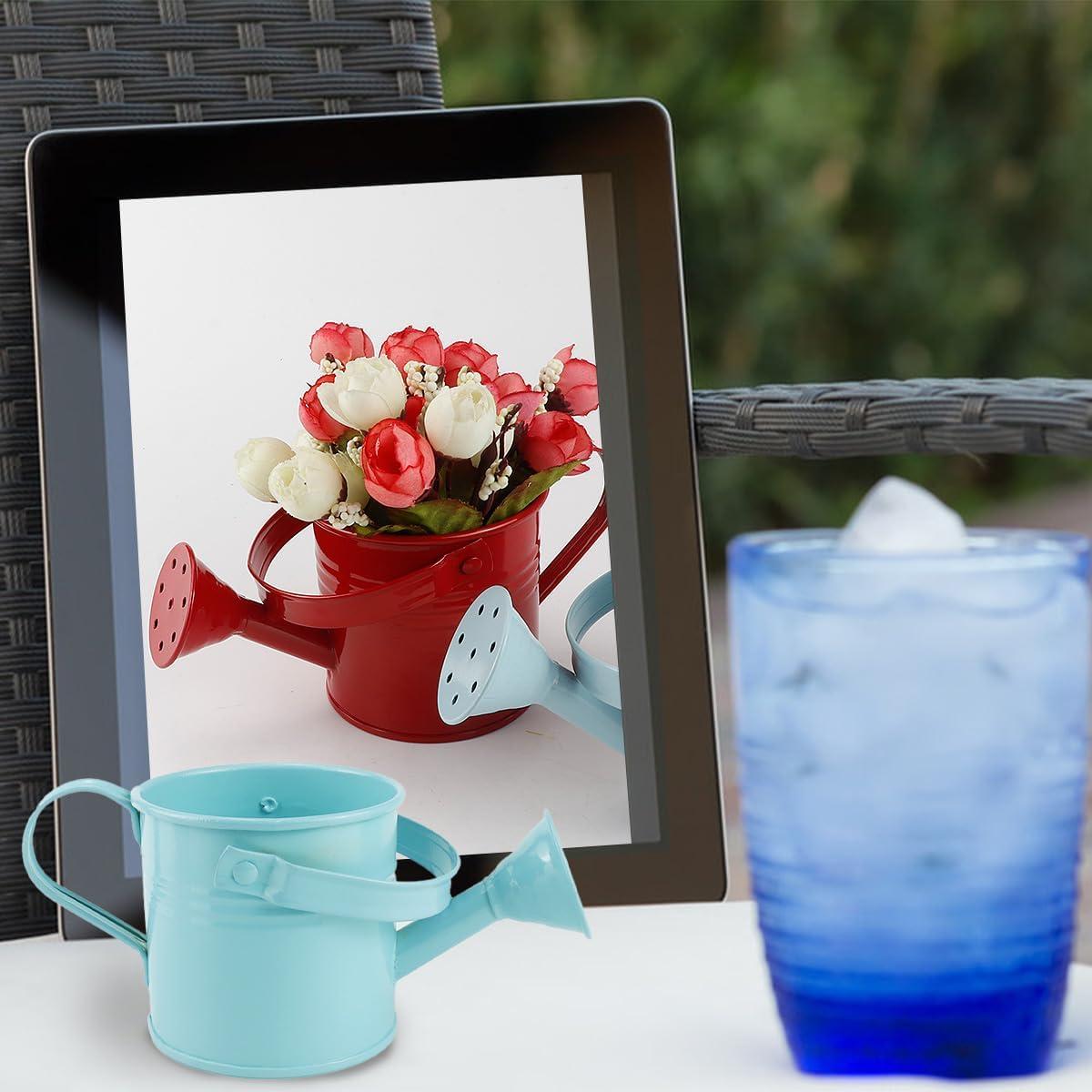 2 Regaderas de Metal para Niños LNQ LUNIQI 200ml Azul/Rojo