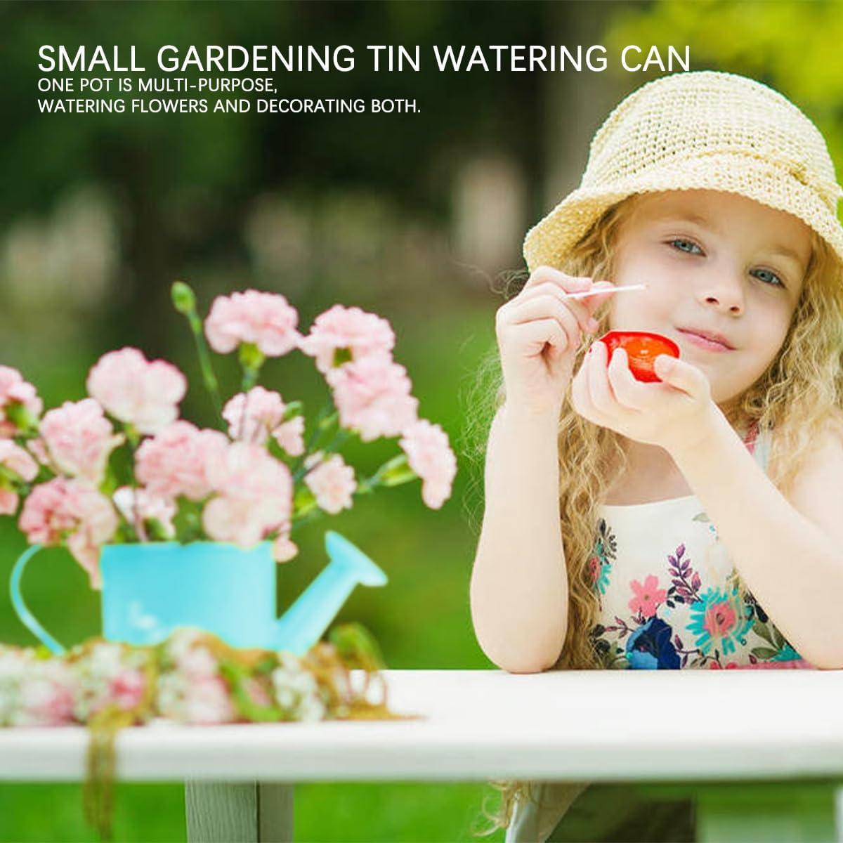 2 Regaderas de Metal para Niños LNQ LUNIQI 200ml Azul/Rojo