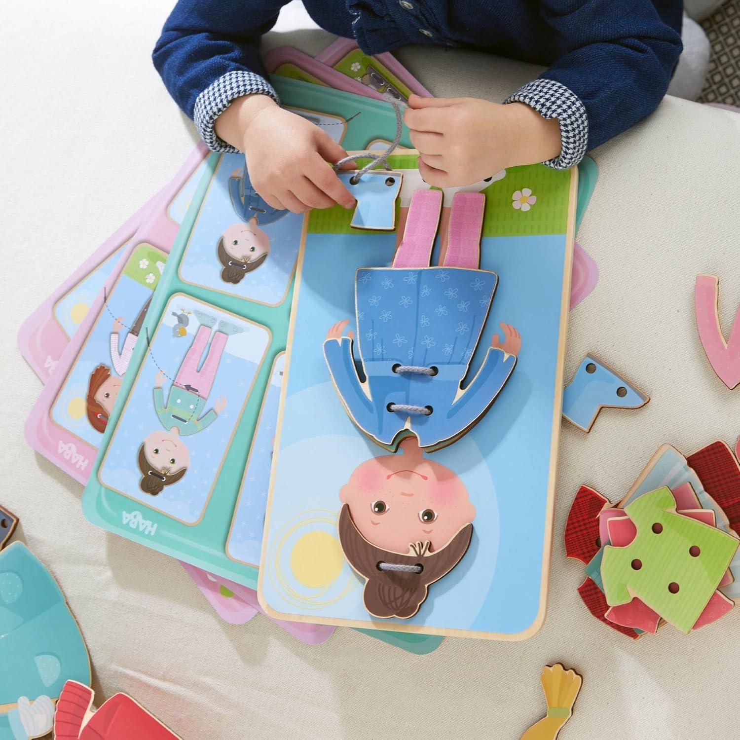 Juego de Enhebrado HABA 36 Piezas - Juguete Montessori para Niños