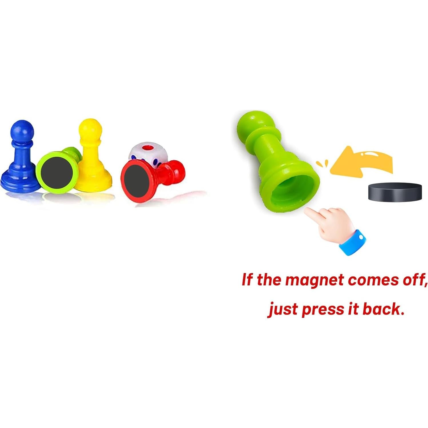 Juego de Mesa Ludo Magnético KIDAMI Plegable 24.1 cm