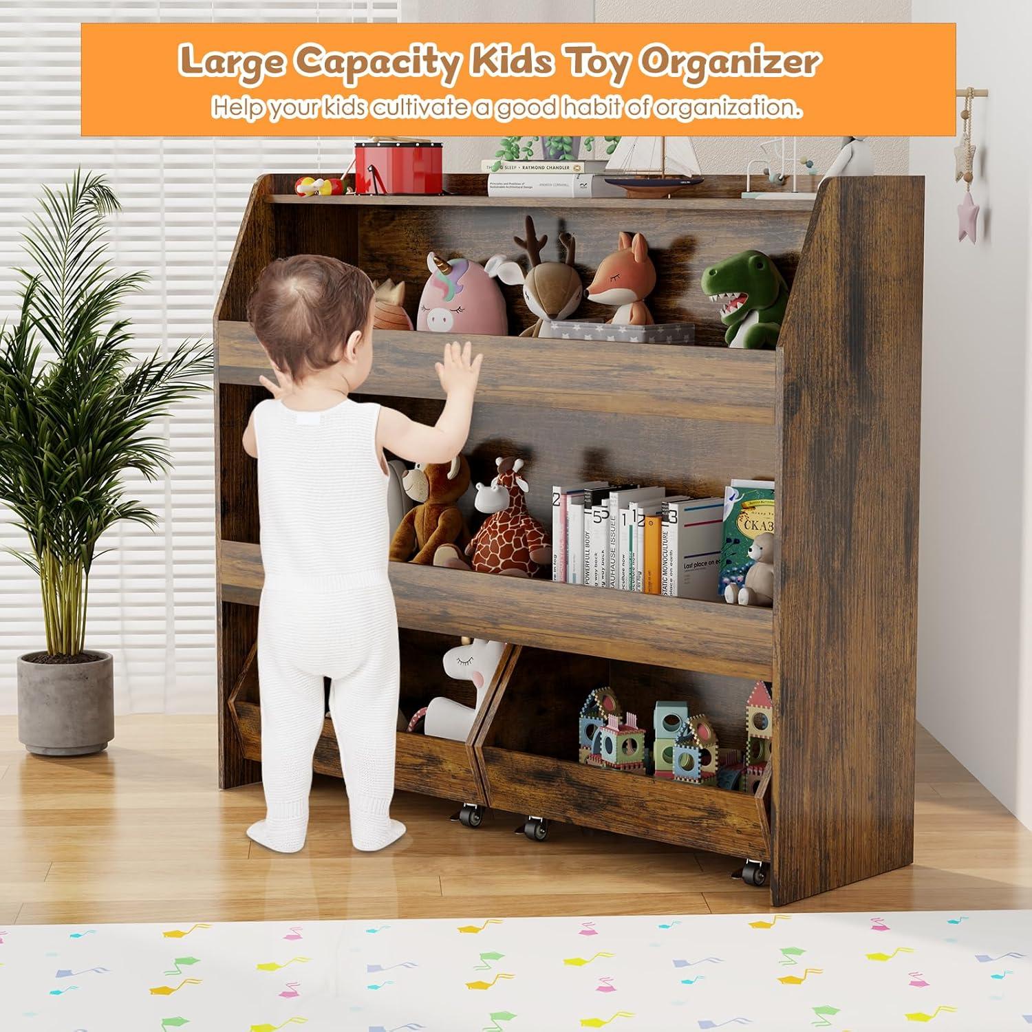 Estante Montessori COZPAW 3 Niveles para Juguetes y Libros