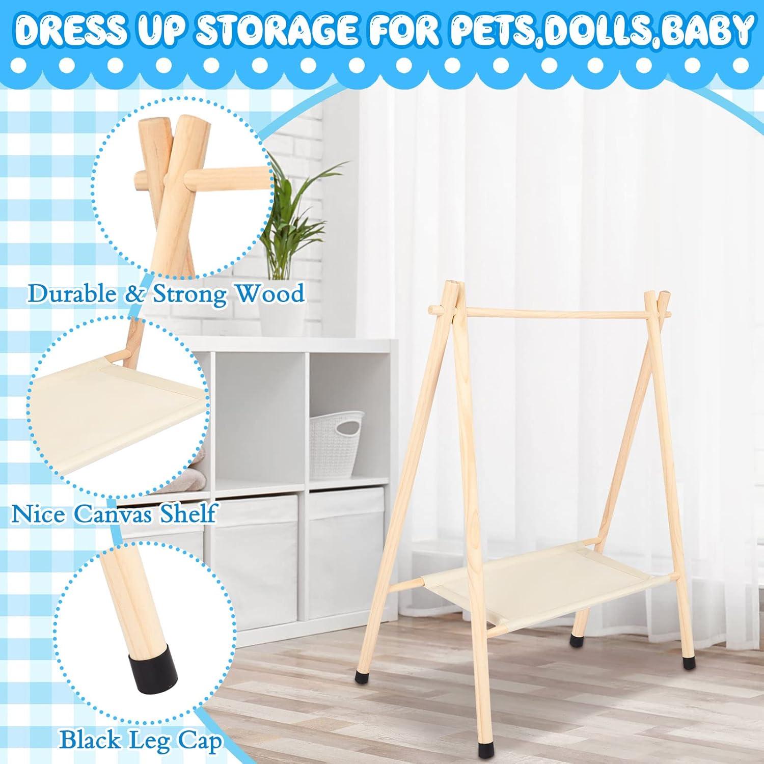 Perchero para Bebés Queekay de Madera Natural 73 cm