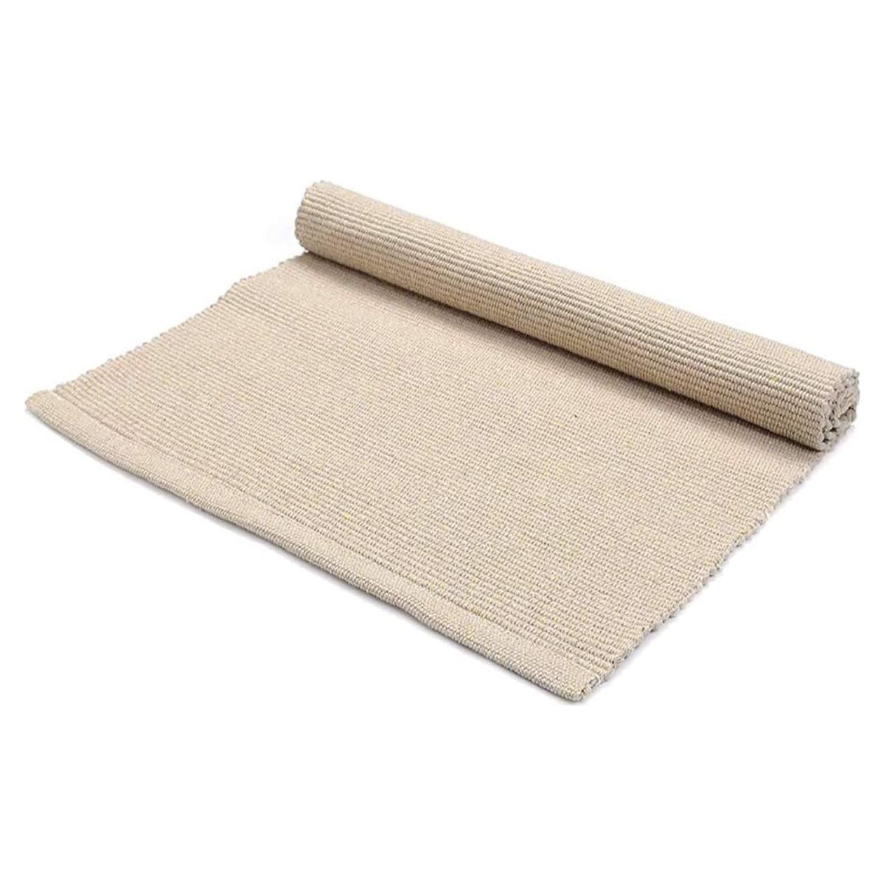 Alfombra Montessori JE JOUE Algodón 40x60 cm Beige
