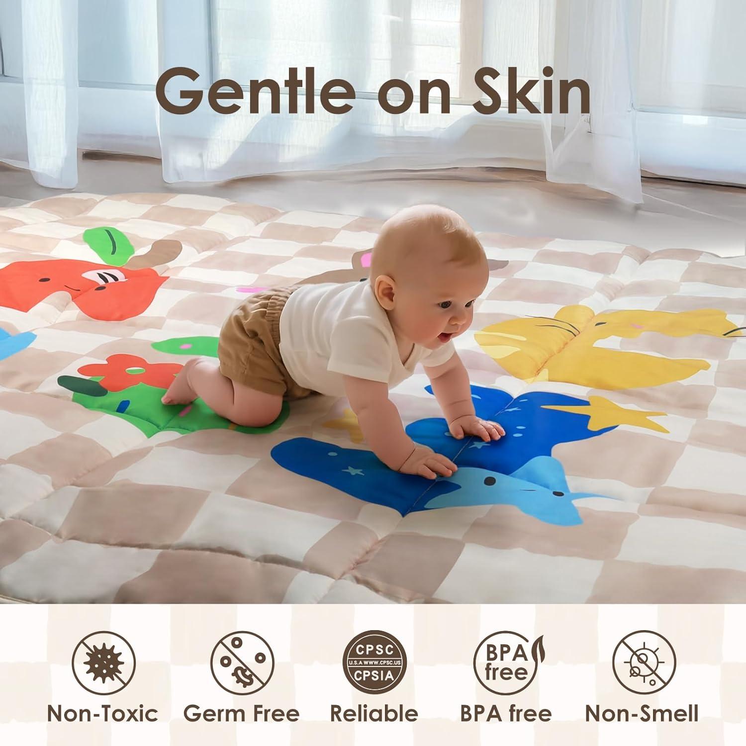 Alfombra de Juego Plegable Tiny Marvels 127x127 cm Antideslizante