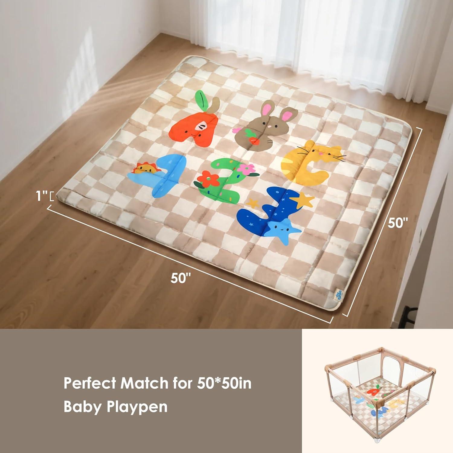 Alfombra de Juego Plegable Tiny Marvels 127x127 cm Antideslizante