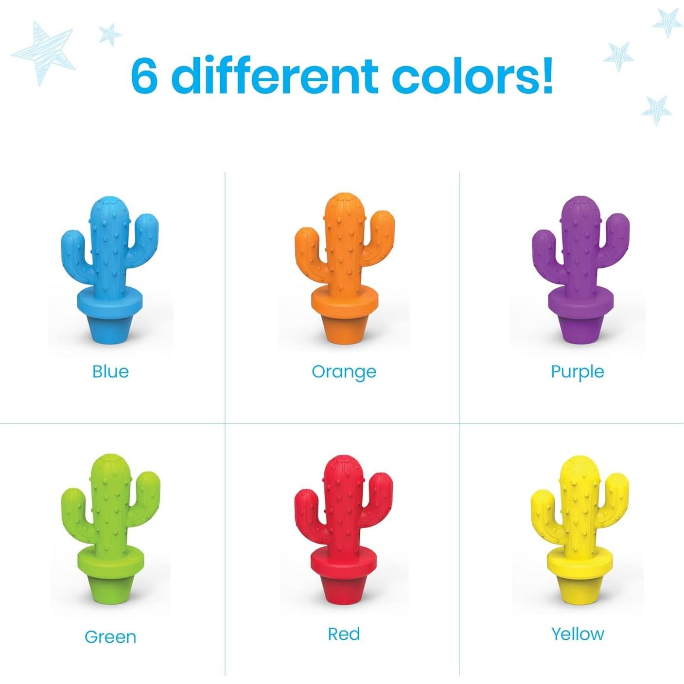 Contadores de Cactus Coloridos Hand2Mind - Juguetes Matemáticos 12.7x11.7cm