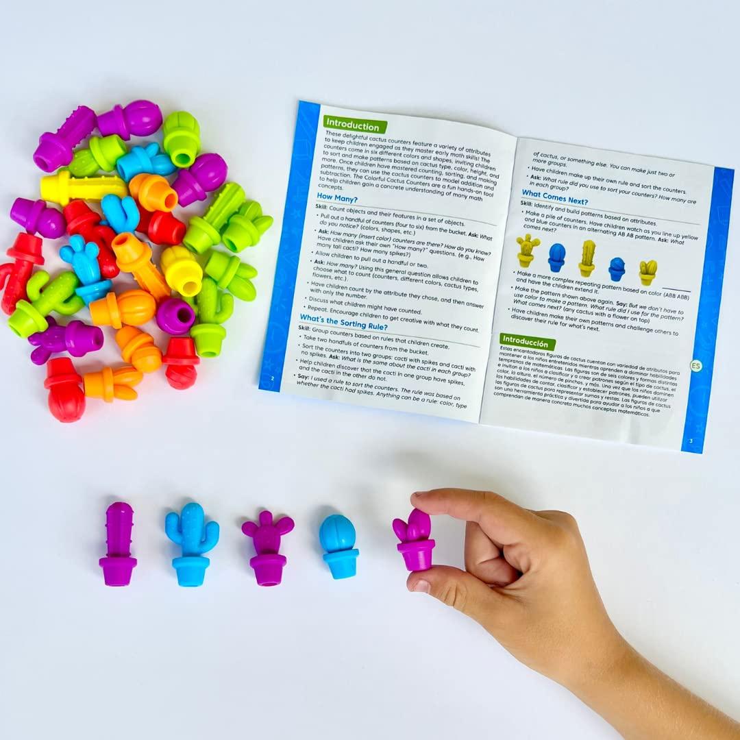 Contadores de Cactus Coloridos Hand2Mind - Juguetes Matemáticos 12.7x11.7cm