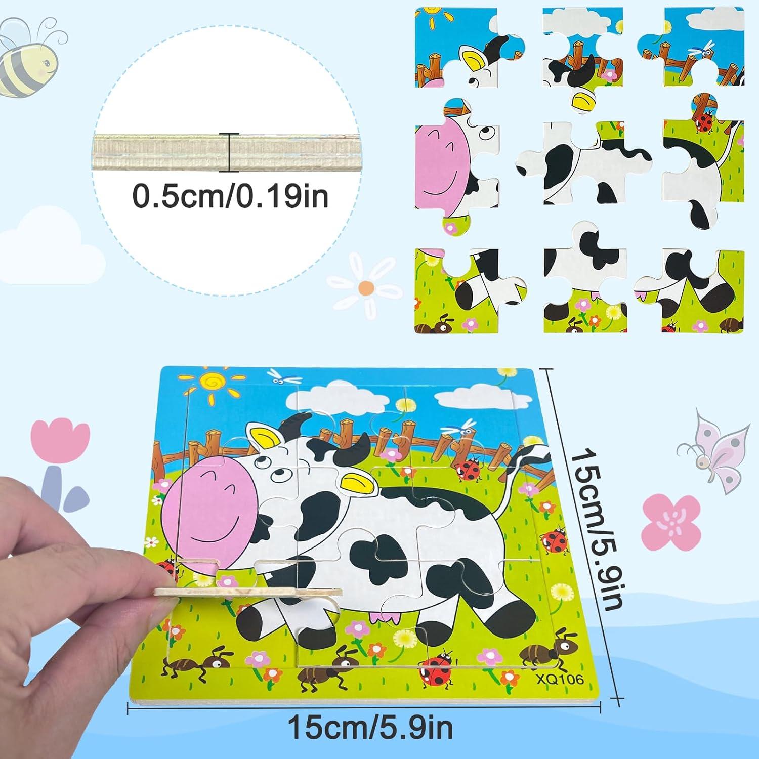 Rompecabezas de Madera Sealive 3-Pack Animales 9 Piezas