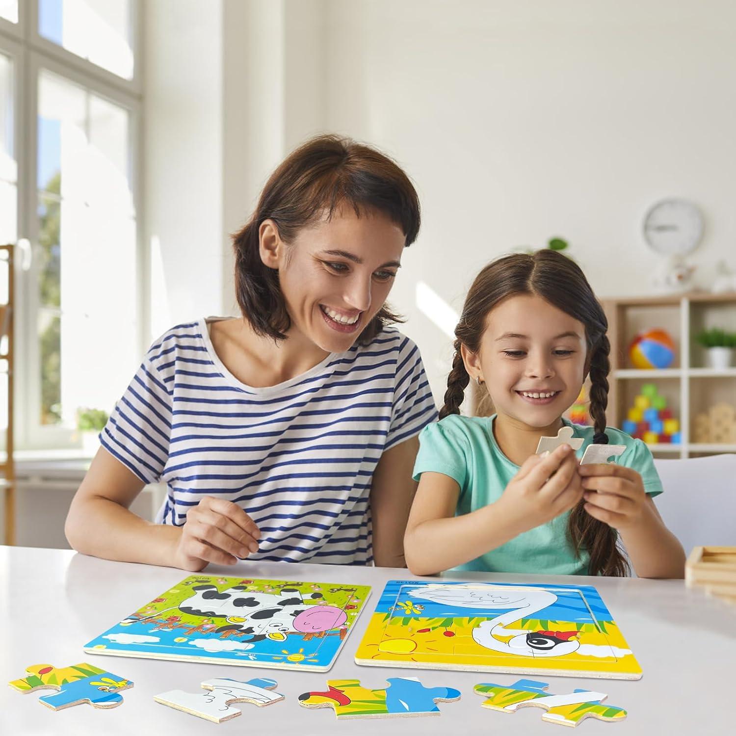 Rompecabezas de Madera Sealive 3-Pack Animales 9 Piezas