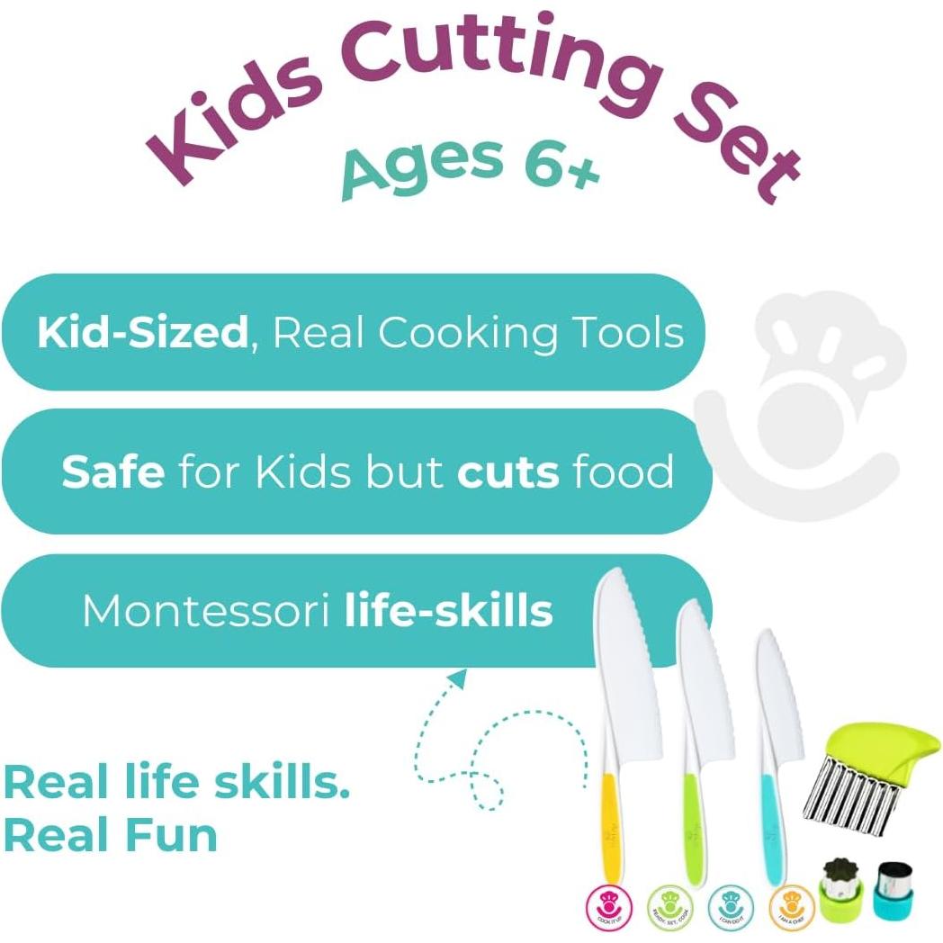 Juego de Corte para Niños TOVLA JR. - 4 Utensilios Seguros