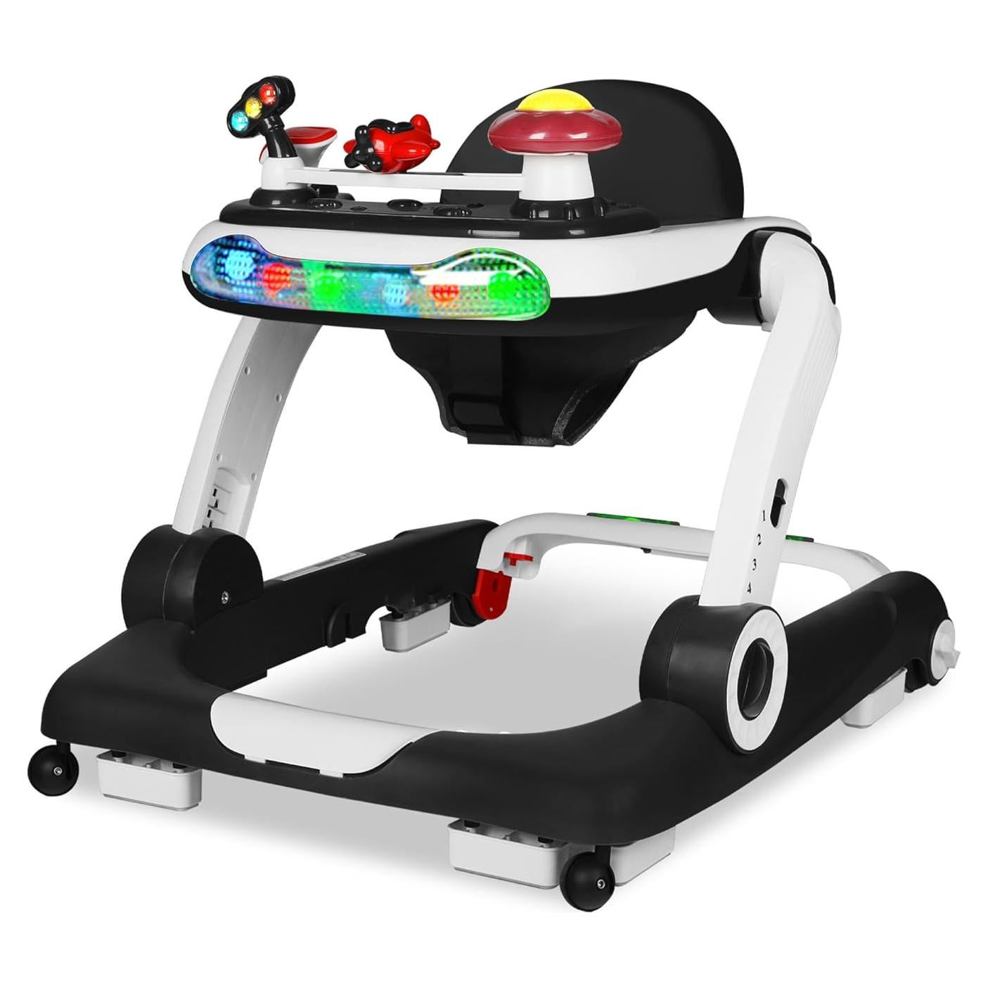 Andador 6 en 1 TODEFULL Negro con Altura y Velocidad Ajustables