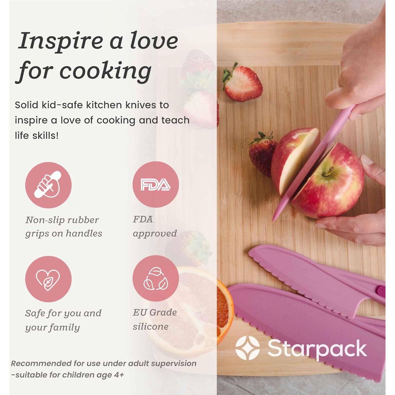 Juego de cuchillos seguros para niños StarPack 3 piezas