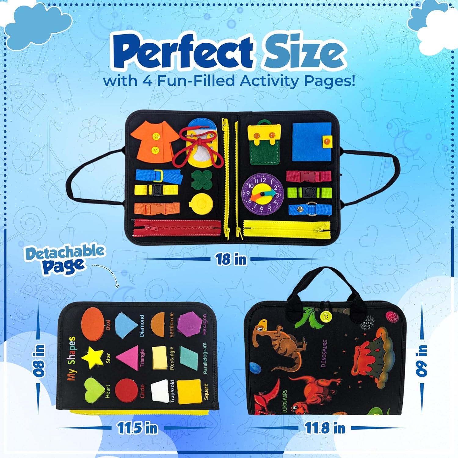 Tablero Ocupado Montessori Jatsmore Negro 28x23cm para Niños 3-5 Años