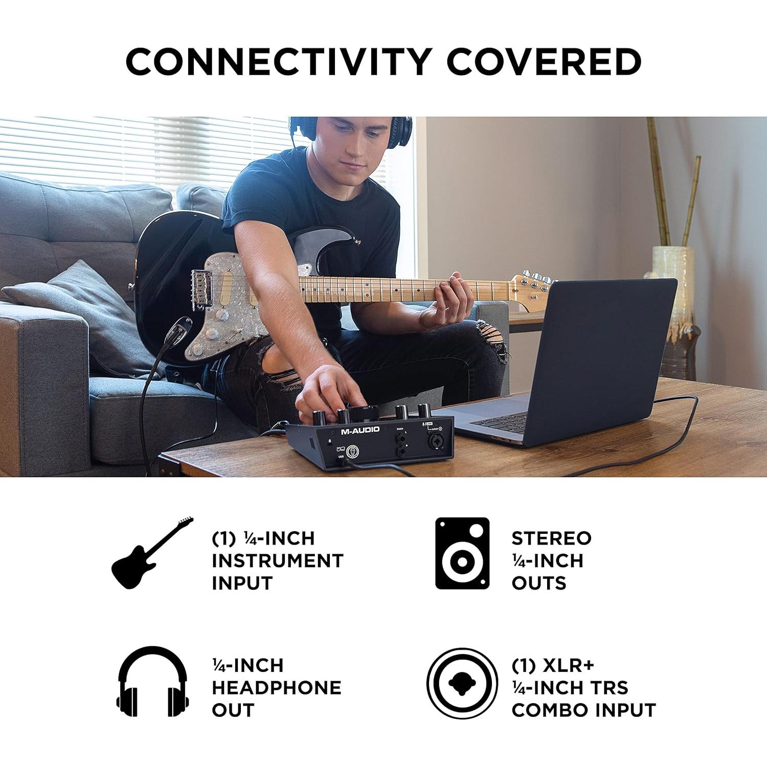 Paquete Estudio Grabación Akai MPK Mini Play + M-Audio AIR 192I4