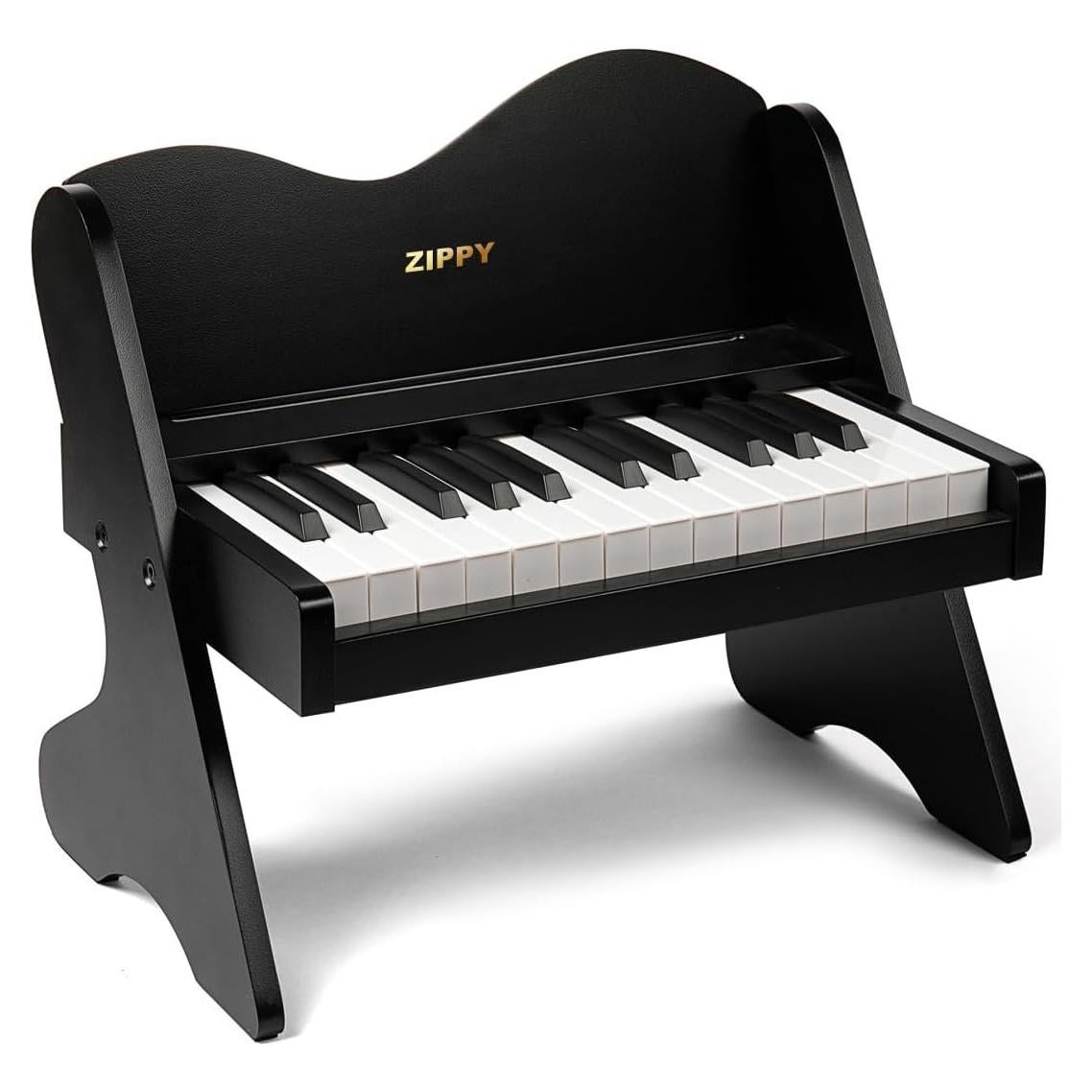 Piano Digital ZIPPY para Niños 25 Teclas Madera Negro