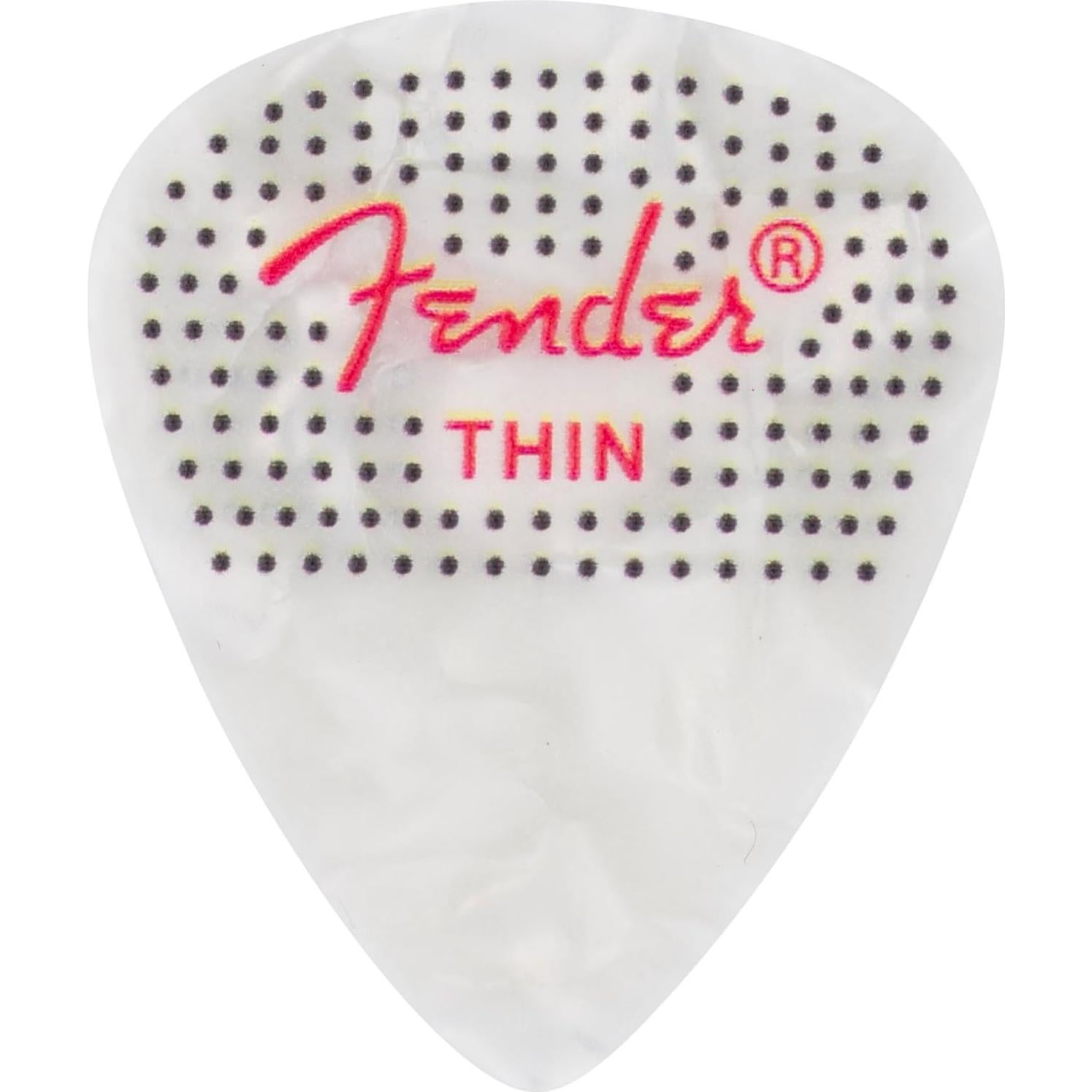 Púas de guitarra celuloide Fender 351 mediana paquete 12